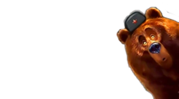 Изображение медведя в русской шапке, символизирующего приветственный бонус в Вулкан Старс интернет-казино.